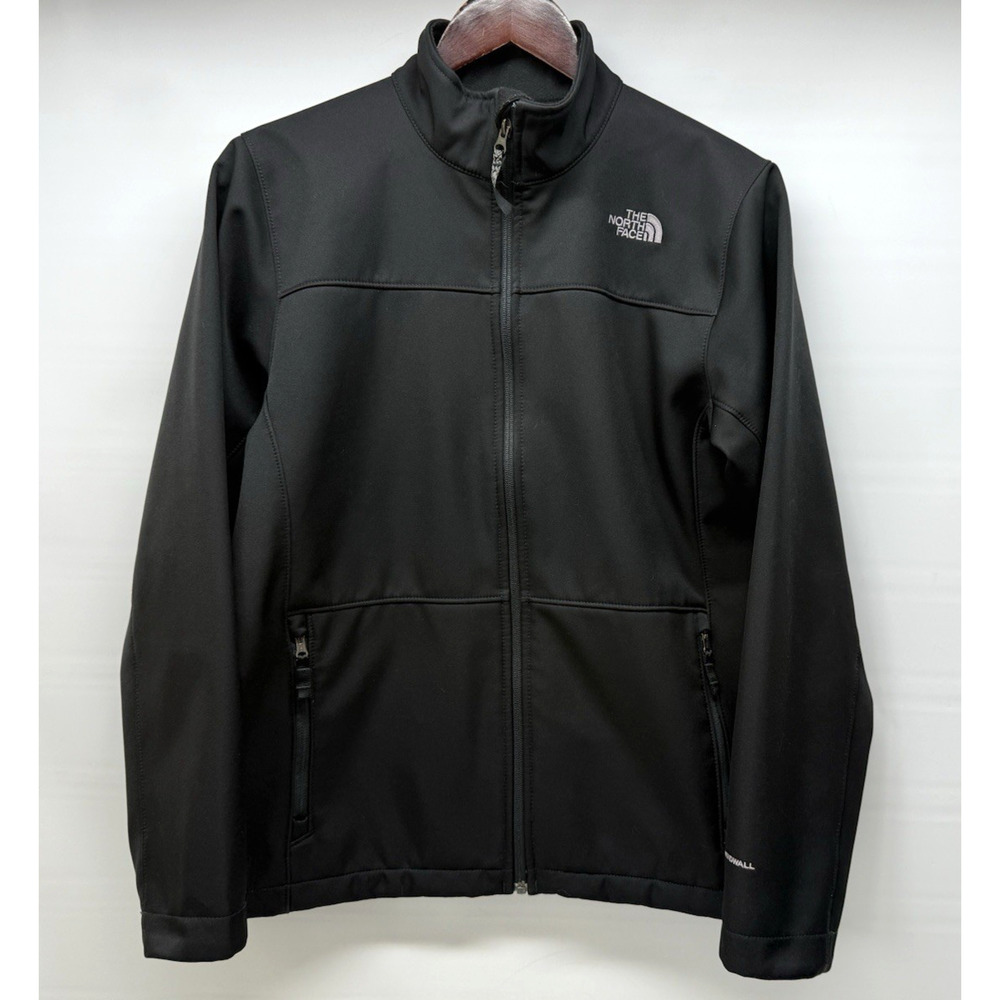 The North Face Windwall Jacket Youth Boys XL 18/20 Black Softshell Full Zip